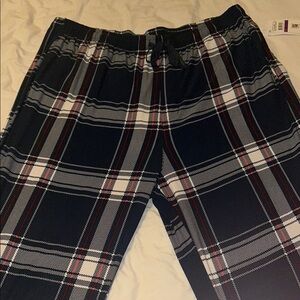 Plaid Men's Pants in Black and Gray